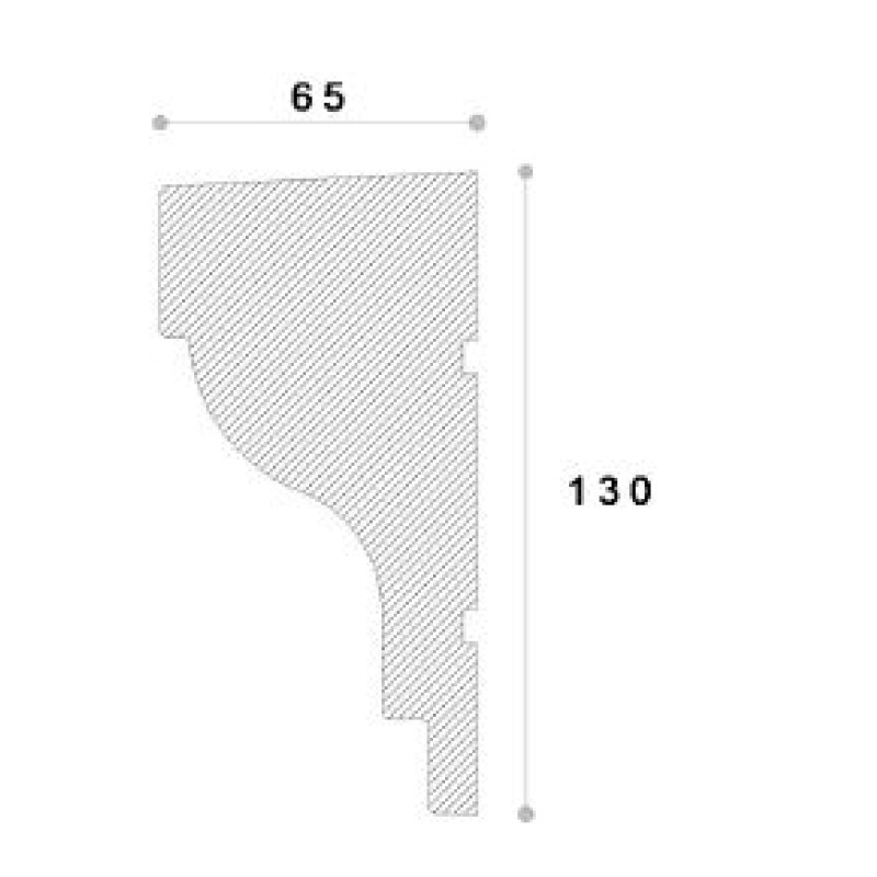 Solbanc decorativ fereastra NS124 130X65X2000 Solbanc decorativ fereastra NS124 130X65X2000