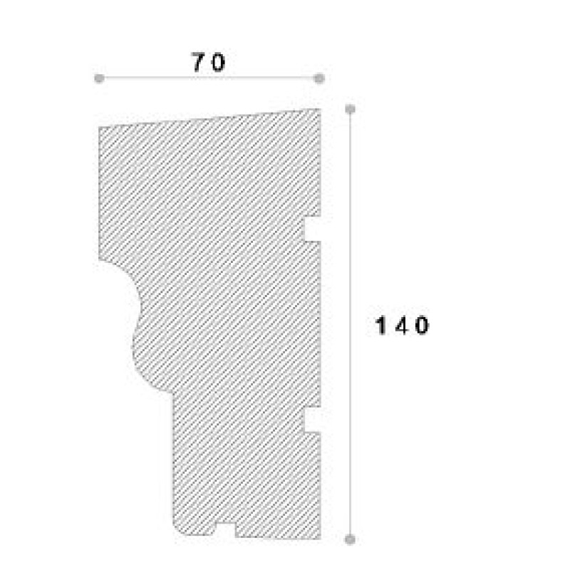 Solbanc decorativ fereastra REFA11 140X70X2000 Solbanc decorativ fereastra REFA11 140X70X2000