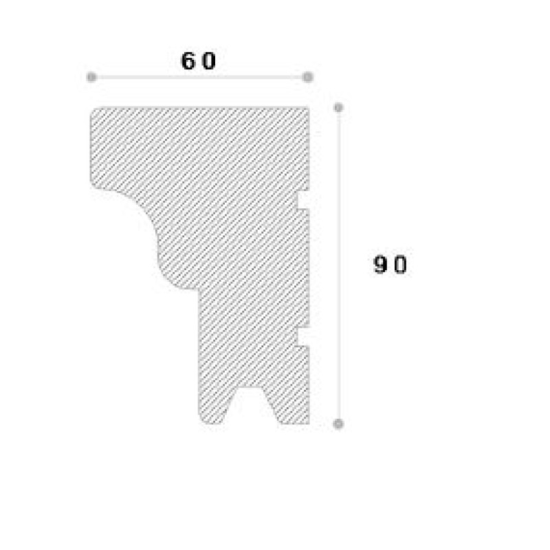 Solbanc decorativ fereastra REFA12 90X60X2000 Solbanc decorativ fereastra REFA12 90X60X2000